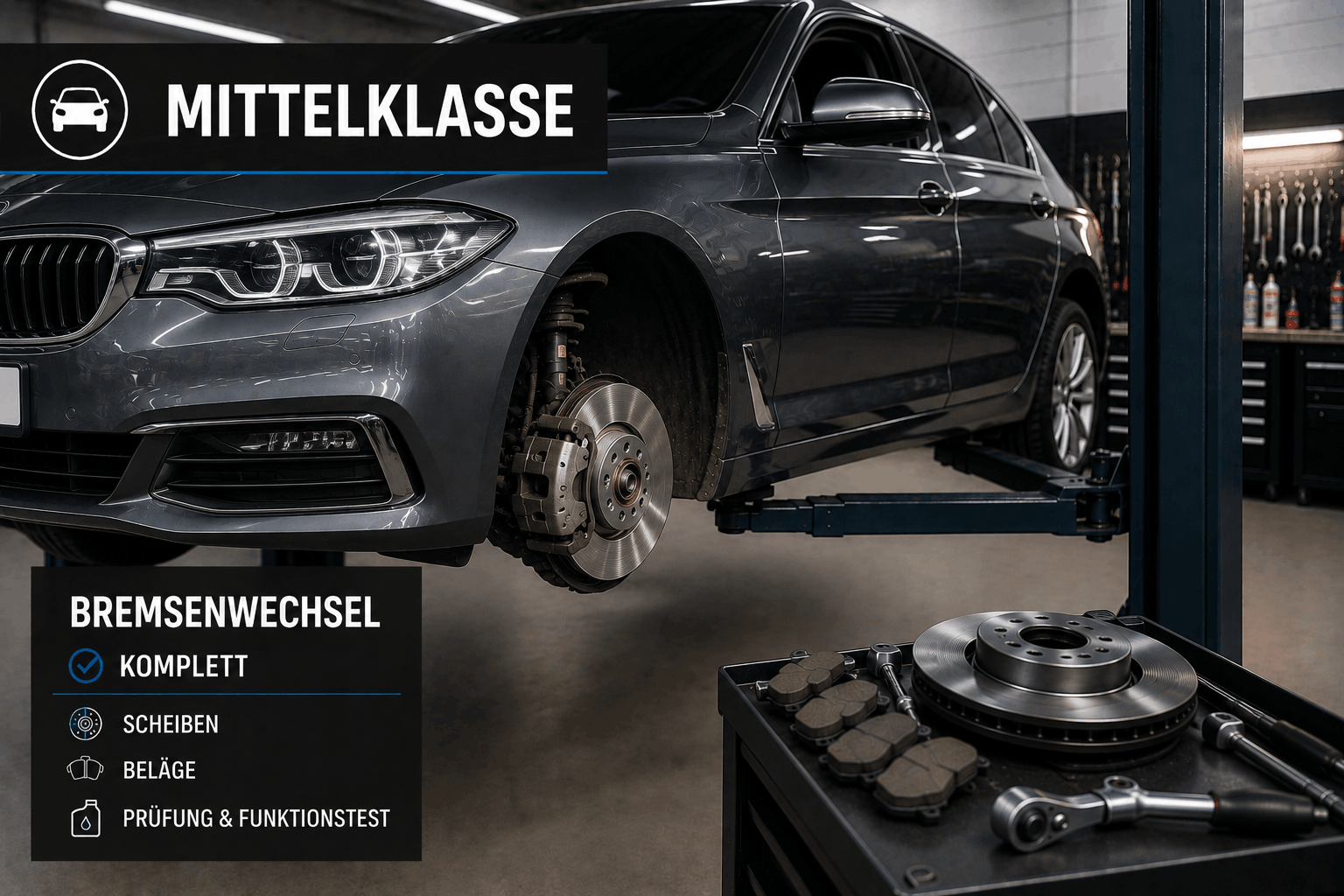 Bremsenwechsel Mittelklasse Komplett