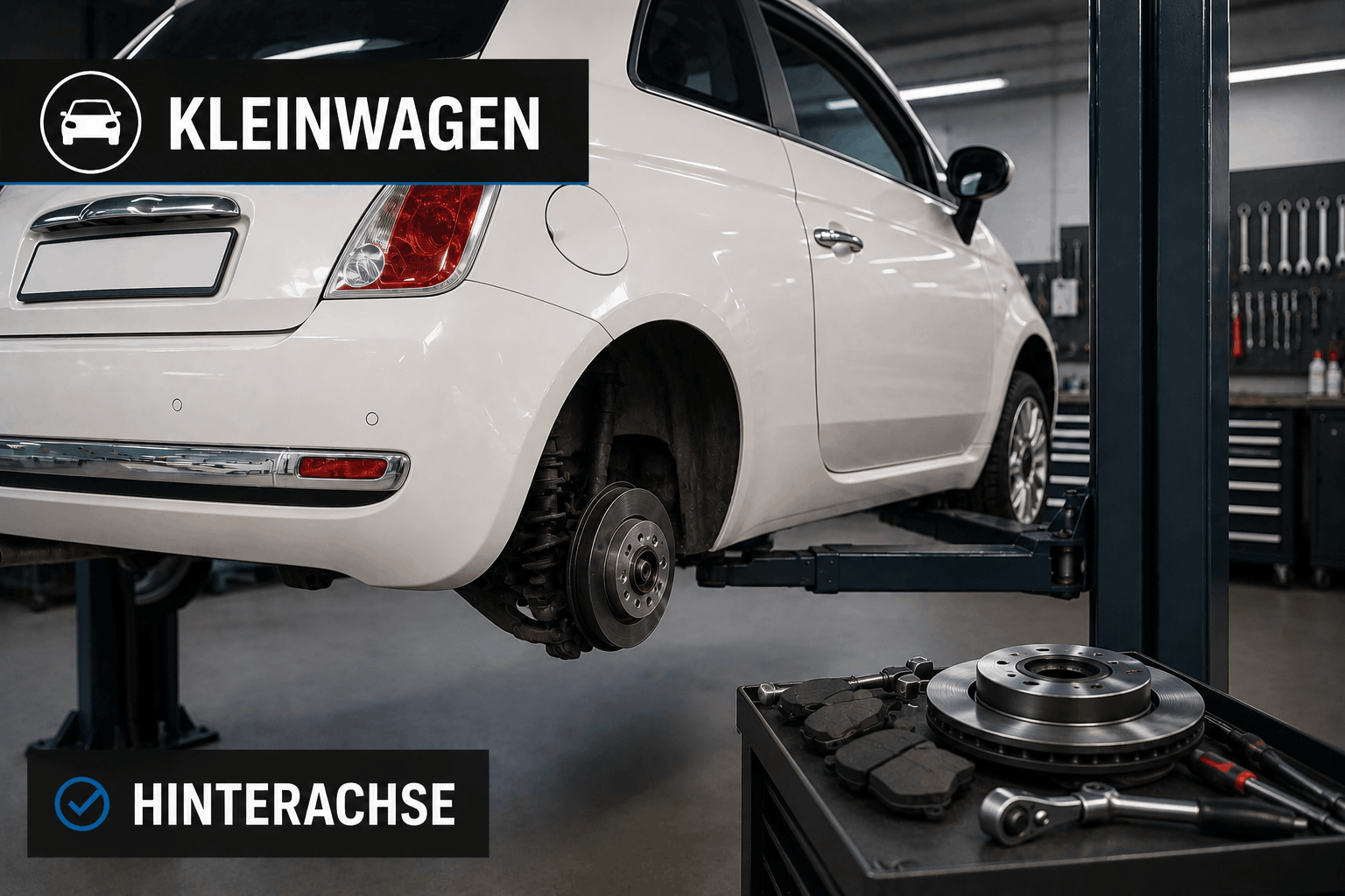 Bremsenwechsel Kleinwagen Hinterachse